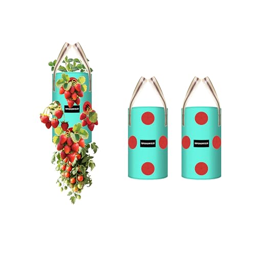 3 Pack 2 Gallon Hanging Strawberry Planter Bags for Tomatoes - size: 2 Gallon
