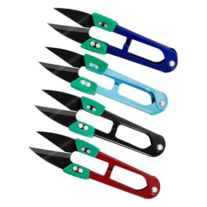 4pcs Modern Carbon Steel Scissors, Fabric, Yarn, Thread Cutter, Embroidery, Knitting, Sewing, Garden, Bonsai - color: 4p-colour