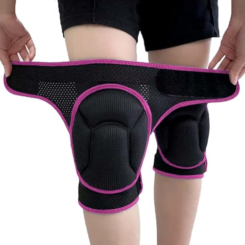Women's Gardening Knee Pads for Work, Breathable Mesh Pad, Pink L (1 pair) - color: Pink, size: Large