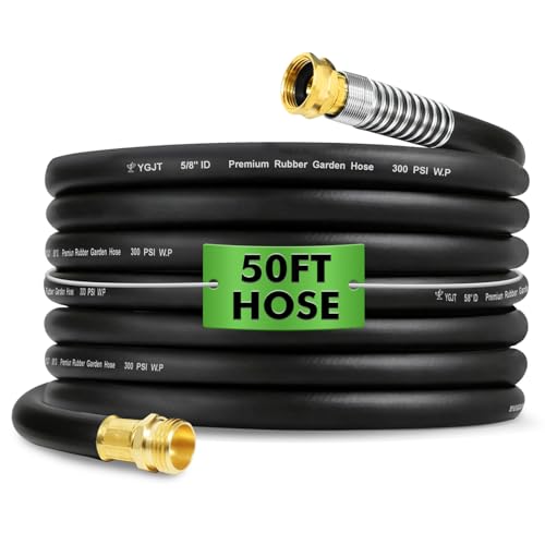 Heavy Duty Garden Hose 50FT x 5/8", 300psi Working, 1100psi Burst - size: 5/8 50FT Male to Female