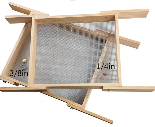 Wood Soil Metal Dirt Purpose Garden Rock Compost Sifter for Gardening ﻿ (2 Pcs Sifter/Extension Boards) - color: 2 Pcs