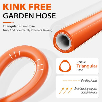 SPECILITE Heavy Duty Garden Hose 25ft x 5/8" for Hot Cold Water - size: 25FT