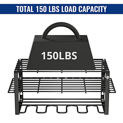 WORKPRO 150LBS Power Tool Organizer, Wall Mounted Drill Storage Rack