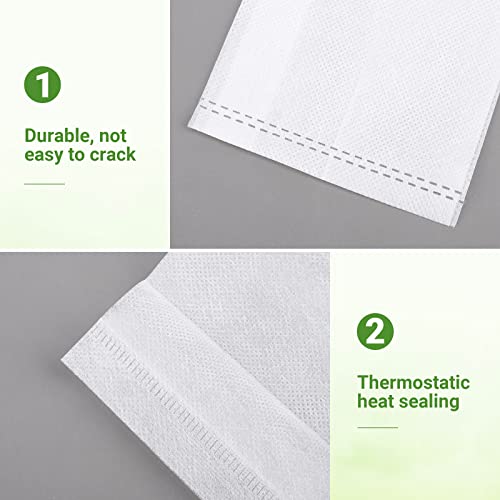 GREANER 100PCS Seedling Nursery Bags, 7.8x13.7 inches Biodegradable Non-Woven Fabric Plant Grow Bags, Seeding Starter Container Pouch for Vegetables, Flowers, Fruits, Trees, Indoors and Outdoors Use - size: 7.8"x13.7"/100pcs