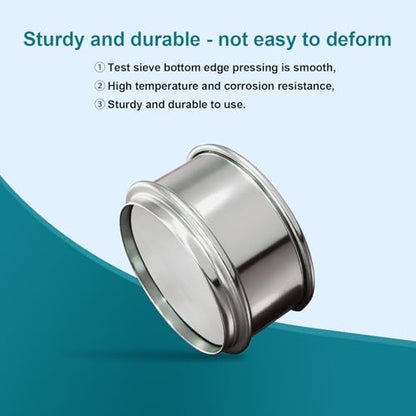 2.36" (6cm) Full 304 Stainless Steel Mini Lab Sieve, 250 Mesh(0.063mm) - size: 250 Mesh(0.063mm)/Ф2.4in(6CM)