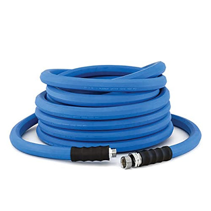 AG-LITE BSAL3450 3/4" x 50' Hot/Cold Water Rubber Garden Hose, 100% Rubber, Ultra-Light, Super Strong, 500 PSI, 50F to 190F Degrees, High Strength Polyester Braided - size: 3/4" x 50'