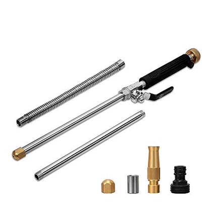 Power Washer Hose Attachment, Pressure Washer Wand Nozzle for Garden Hose - color: Black