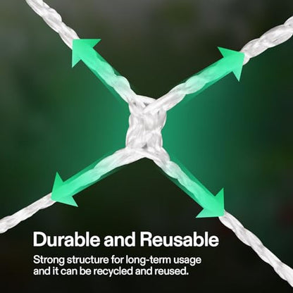 VIVOSUN 5 x 15 ft. Plant Trellis Netting, Heavy-Duty Polyester Grow Net, Garden Trellis Netting with Square Mesh for Climbing Plants, Vegetables, Fruits, and Flowers, 1-Pack - size: 5'x15' - 3.5''square mesh