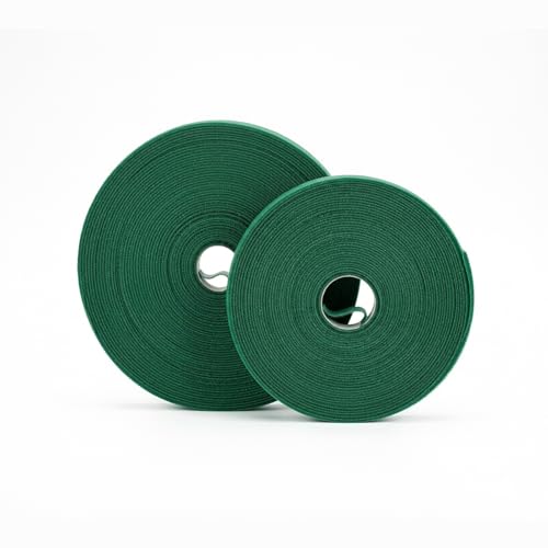 Plant Tape – Reusable Hook and Loop Plant Ties for Climbing Plants, Adjustable Garden Tape for Tomatoes, Vines & Indoor Plants | Nylon, 0.47 in Wide | 2 Rolls, 98ft