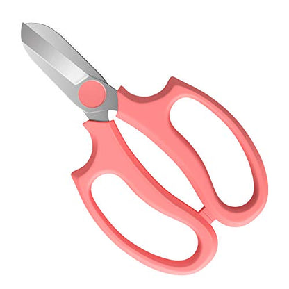 Housolution Flower Scissors, Premium Steel Garden Pruning Shears, Pink - color: Pink, size: 1 Pack