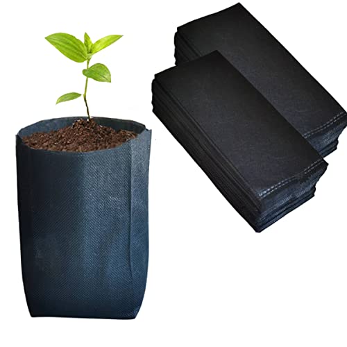 gardtree 1/4 Gallon 200PCS 6.3×7 Inch Breathable Plant Grow Bags - Non-Woven Plant Seedling Pots for Seed Starting, Indoor/Outdoor Vegetables, Herbs, Flower | Easy Transplant, Space Saving, Black - color: Black, size: 6.3"x7"/200PCS