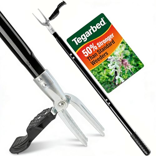 Stand Up Weed Puller, Heavy Duty 43.3" Metal 4-Claw Weeder Tool - size: 43.3 Inch Metal 4-Claw