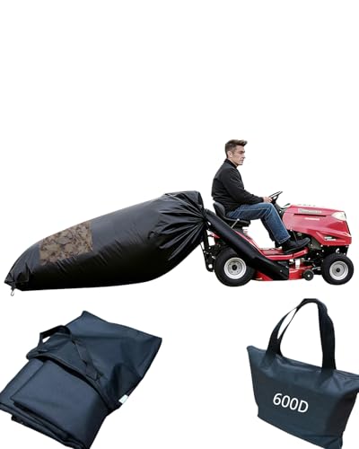 Lawn Tractor Leaf Bag 600D Heavy Duty Material 54.Cu.Ft Standard Leaf Bagger for Riding Lawn Mower,Heavy Duty Leaf Grass Collection Bagger (600D Leaf Bag) - size: 600D LEAF BAG