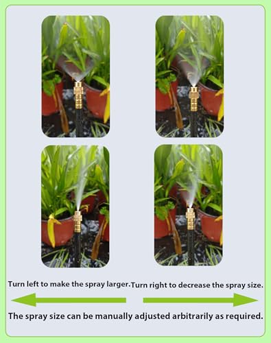 360° Adjustable Drip Irrigation Sprinkler Kit – Garden Watering System - size: 165 FT