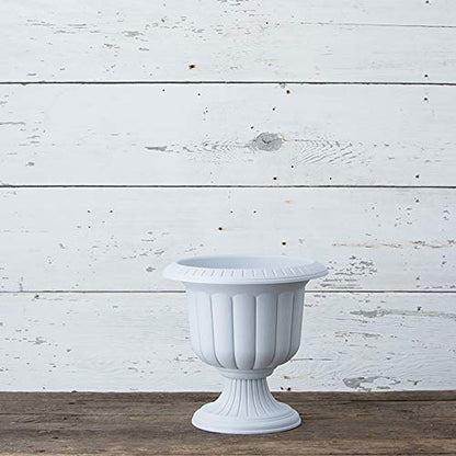 Classic Urn Planter, Stone, 14-Inch - color: Stone, size: 14 Inch