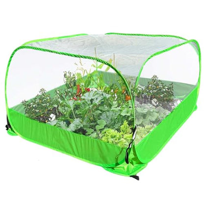Pop-up Garden Mesh Plant Cover Outdoor Tent Garden Cover Mesh Bird and Pest Protection Guard for Raised Bed Protection Fruits Vegetables Seedlings and Herbs (1pcs 35.4x35.4x27.5in Without Bottom) - style: 1pcs 35.4x35.4x27.5in without bottom