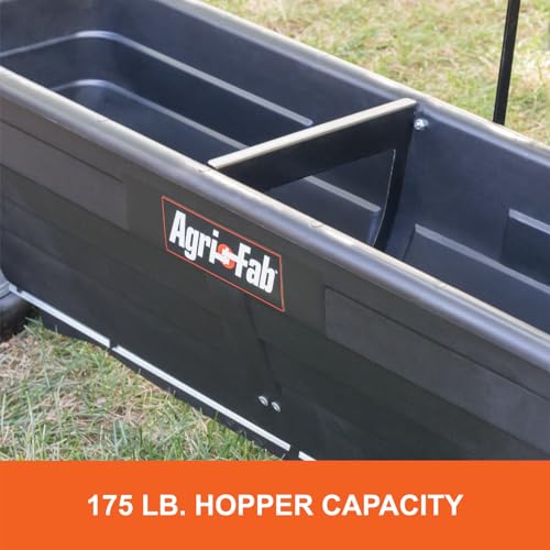Agri-Fab Tow Behind Lawn and Garden Drop Spreader for Seed, Fertilizer, Salt and Ice Melt, 175 lb Capacity with 42 In Spread Width - style: 175 lb. Tow-Behind Drop Spreader