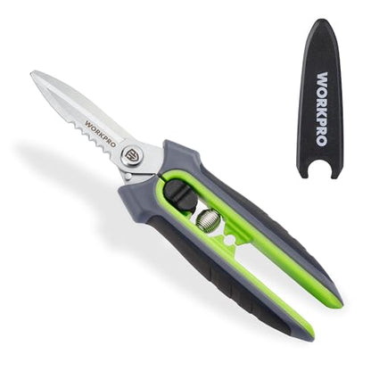 WORKPRO 8" Pruning Shears for Gardening, Multipurpose Garden Shears