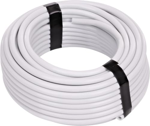 Raindrip R255DT 1/4-Inch Drip Irrigation Supply Tubing, 50 Foot, for Drip Irrigation, Drip_Emitters, Irrigation_Parts, Systems, White Polyethylene (Pack of 10) - color: White, size: 0.25 inches x 50 Feet (Pack of 10)