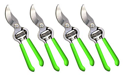 Garden Guru Classic Bypass Pruning Shears Clippers – Heavy Duty Forged Steel Garden Pruners – Safety Lock – Non Slip Comfort Grips – Cuts up to 1” – Professional Bypass Pruners for Gardening (4 Pack) - size: 4 Pack, style: Bypass Pruner