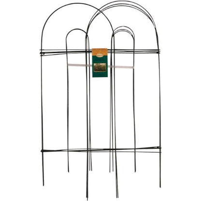 Panacea 89301 Arch Folding Border Fence, Green - color: Green