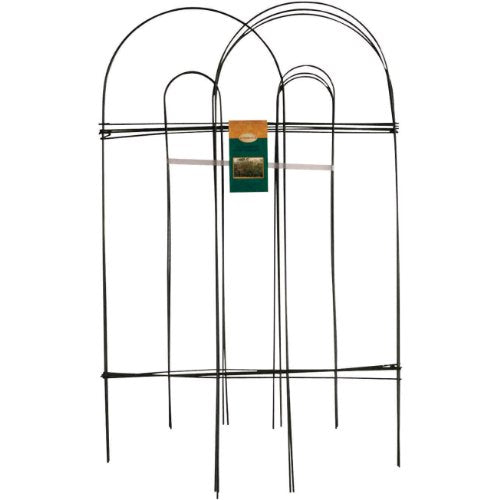 Panacea 89301 Arch Folding Border Fence, Green - color: Green