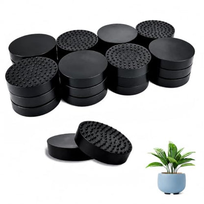 Ziopetru 24 Pack Non-Slip Rubber Pot Feet for Outdoor Indoor Planters