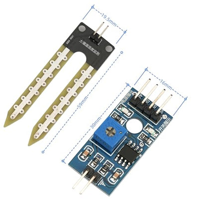 10Pcs Soil Moisture Sensor Kit LM393 3.3-5V