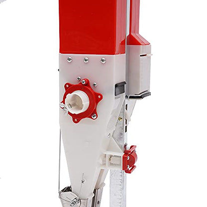 Double Barrel Sower,Adjustable Seed Fertilizer Spreader Planter,Manual Fertilizer Seeder,Garden Seed Spreader-Depth,Garden helper,Suitable for Sow Carrot,Lettuce,Flower,Plant,Peanut,Spinach Seed