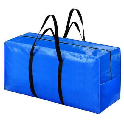 Extra Large Storage Bags, 155 Gallon XXL Jumbo Large Moving Bags Heavy Duty - color: Blue - 2 PACK, size: 60" X 30" X 20"
