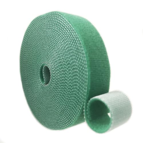 Green Plant Tape, 0.79" Wide Garden Tie, 32.8 FT Plant Ties, Plant Support