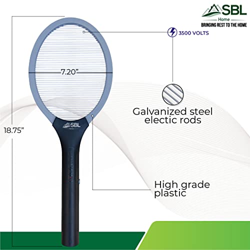 Electric Fly Swatter Racket, Electric Mosquito Swatter, Bug Zapper Racket, Electric Fly Bat with Patented Wall Case, Gray, Black (1 Pack) - style: 1 Pack