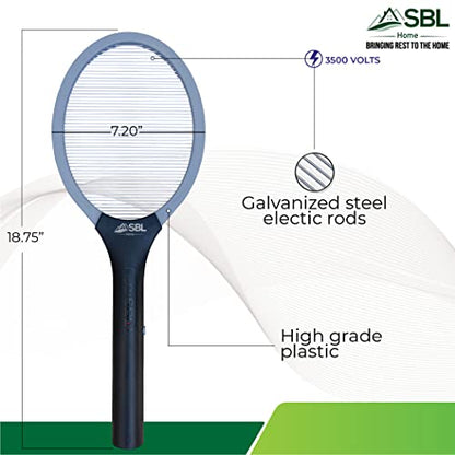 Electric Fly Swatter Racket, Electric Mosquito Swatter, Bug Zapper Racket, Electric Fly Bat with Patented Wall Case, Gray, Black (1 Pack) - style: 1 Pack