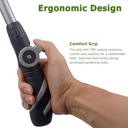 Heavy Duty Watering Wand, 22-Inch Long Metal Garden Hose Wand with Adjustable Rotating Head, Hose Nozzle Sprayer with Thumb Control, Perfect for Hanging Baskets,Shrubs and Plants