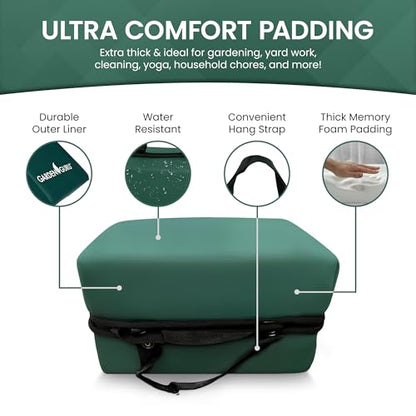 Garden Guru Extra Thick Gardening Kneeling Kneeler Pad – Ultra Soft Foam Cushion Padding for Knee – Water Resistant - Garden Kneeler Mat for Yard Work, Household Chores,Roofing & More - 1 Case (8 Pcs) - size: 8 Pack, style: Kneeler Pad