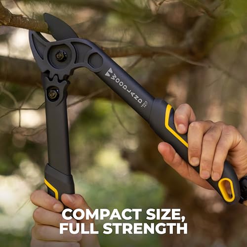Woodland Tools Duralight Compact Lopper, 16 Inch Anvil Branch Cutter with Gear Assist and Glass-Filled Nylon Handles, Lightweight Tree Pruner for Dry Branches, Tight Spaces, and Everyday Yard Work - style: Duralight Compact Lopper