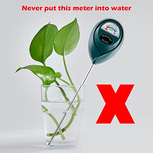 Soil Moisture Meter for House Plants, Plant Water Meter,Plant Moisture Meter for House Plants and Outdoor Plants, No Batteries Required (Green) - size: 7 Inch