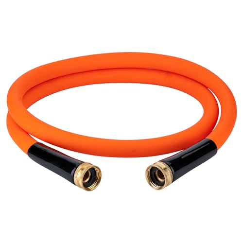 EASTRANS 10ft x 5/8" Orange Garden Hose with 3/4" Female to Female Fittings - color: Orange, size: 10FT Female to Female