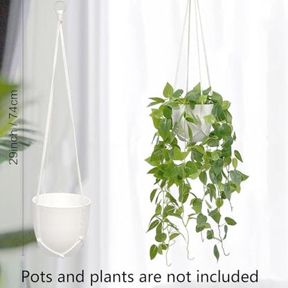 Macrame Plant Hanger 5 Pack Hanging Planters for Indoor Plants for Window,Ceiling Crochet Handmade Hanging Plant Holder Planter Hanging Baskets for Boho Home Decor Set