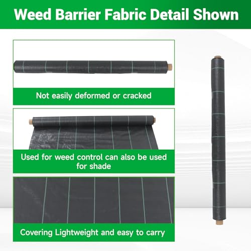 Weed 4 x 150 FT Heavy Duty Landscape Fabric Ground Cover Block - size: 4 x 150 FT
