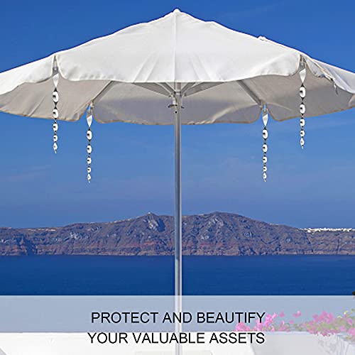 Hausse 10 Pack Bird Deterrents for Outside, Bird Repellent Hanging Silver Plastic Reflectors Scare Rods, Garden Decorative Reflective Scare Birds Away, Like Woodpeckers, Pigeons and Geese