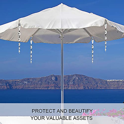 Hausse 10 Pack Bird Deterrents for Outside, Bird Repellent Hanging Silver Plastic Reflectors Scare Rods, Garden Decorative Reflective Scare Birds Away, Like Woodpeckers, Pigeons and Geese