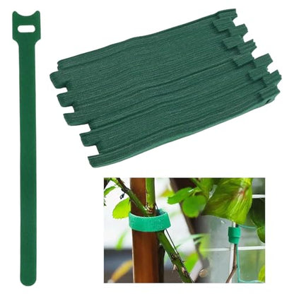 100Pcs Hook and Loop Garden Plant Cable Ties Plants Tape, 8" Plant Tape for Climbing Plants, Nylon Adjustable Ties for Tomato Vines Gardening Home Office Outdoor Indoor (20cm)