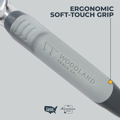Woodland Tools Heavy Duty Garden Transplanter - Narrow Anodized Aluminum Hand Shovel with Depth Markings and Ergonomic Grip, Planting and Digging Tool for Soil, Flowers, Bulbs, and Raised Beds - size: Transplanter
