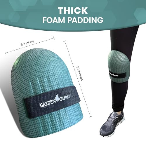Garden Guru Home & Gardening Knee Pads – Waterproof EVA Foam Cushion, Soft Inner Liner, Comfortable Fit with Adjustable Straps (2 Pack) - size: 2 Pack, style: Comfort Foam