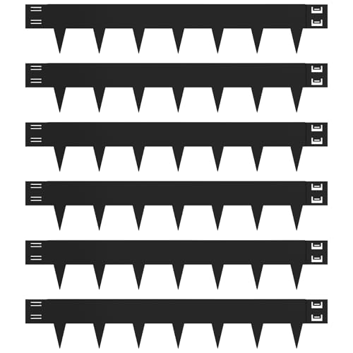 Metal Landscape Edging 6 Pack,40'' L x 6'' H - size: 6 inch