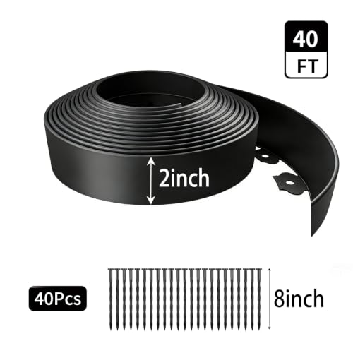 Kryonix 2 in x 40 ft Landscape Edging with Stakes - size: 2IN x 40FT