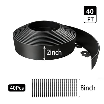 Kryonix 2 in x 40 ft Landscape Edging with Stakes - size: 2IN x 40FT