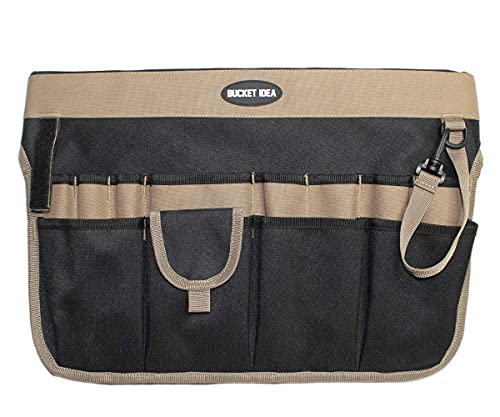 MELOTOUGH Bucket Tool Organizer With 35 Pockets Fits to 3.5-5 Gallon Bucket (Khaki) - color: Khaki