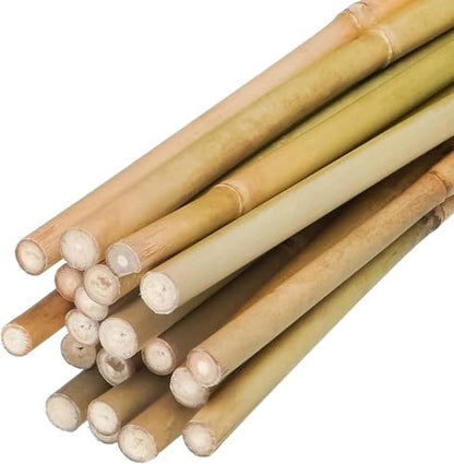 Natural Bamboo Plant Stake（Approx 5FT 50Pcs） Sturdy Bamboo Poles, Durable Plant Bamboo Stake, Garden Climbing Plant Bracket. - size: 4.8ft-50pcs